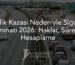 Trafik Kazası Nedeniyle Sigorta Tazminatı 2026: Haklar, Süreç ve Hesaplama