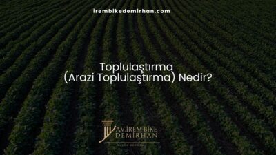 Toplulaştırma (Arazi Toplulaştırma) Nedir?