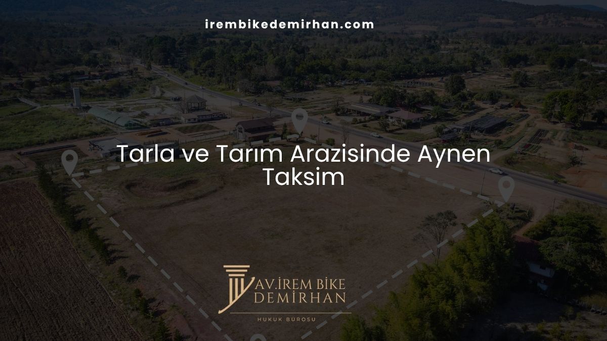 Tarla ve Tarım Arazisinde Aynen Taksim